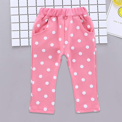 Baby Girl Clothes, 3 Pieces Long Sleeved Cute Toddler Infant Outfits Kids Tops and Pants Set